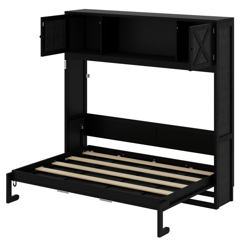 Lit escamotable avec armoires de rangement
