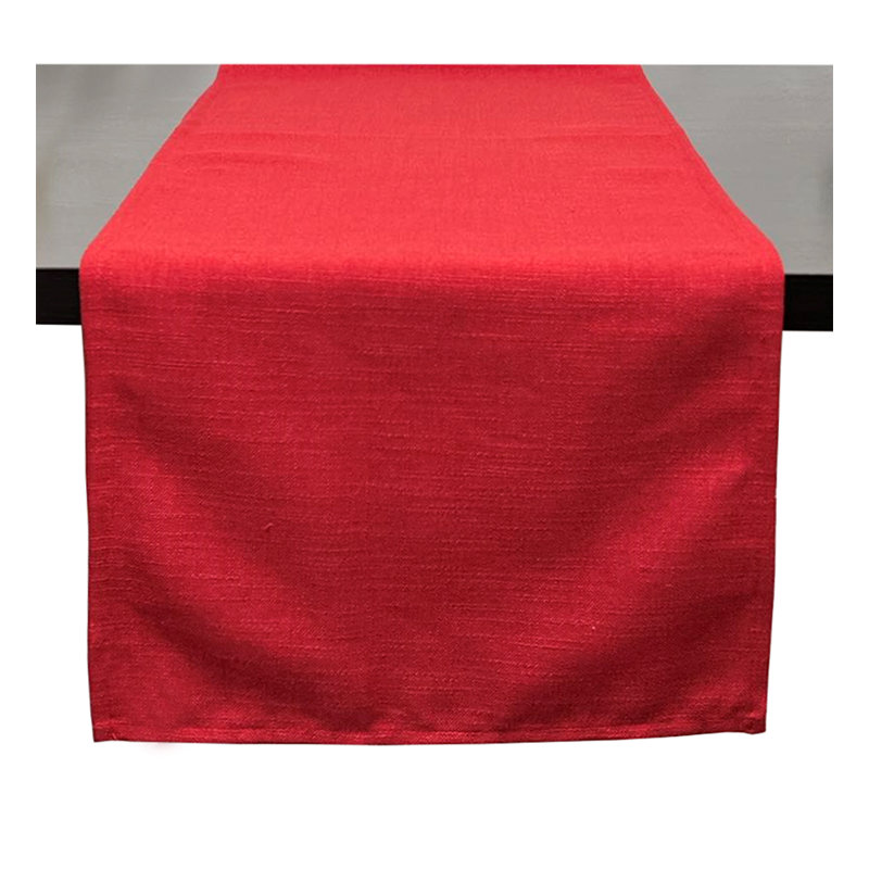 Modern Plain Design Everyday Table Runner 16" X 72", Burgundy, 72" x 16", Burgundy