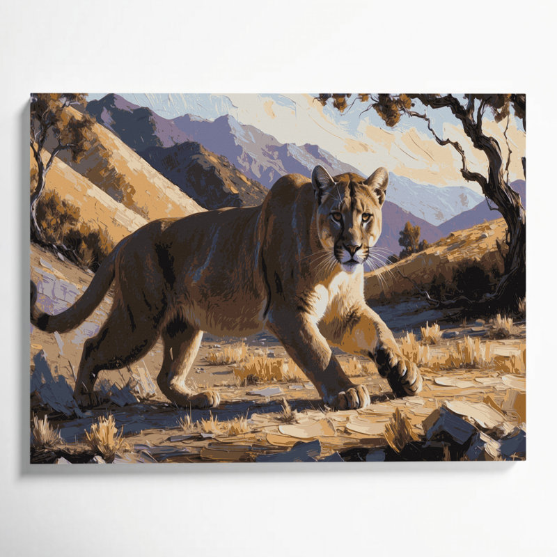 «Big Cats California Mountain Lion», art mural sur toile