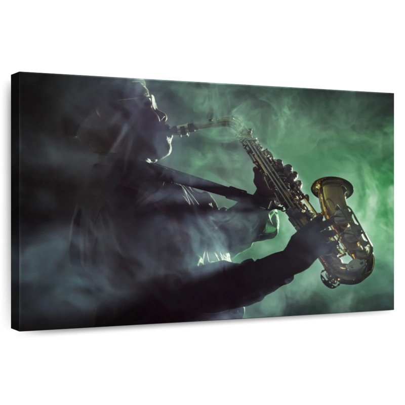 Abarca Smoky Saxophonist, 8" H x 12" W