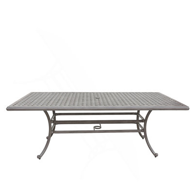 46X86 Inch Cast Aluminum Rectangle Table