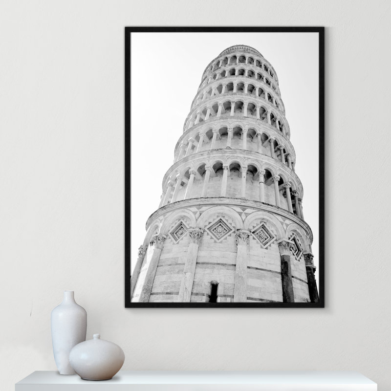 Iconic City Collection "Pisa" par Natalie Carpentieri, Cadre photo noir simple, Non, H 41,5 po x l 29,5 po x P 0,75 po