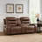 Natiley 77.5'' Faux Leather Reclining Loveseat-553447733