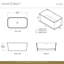 Edge 59" x 31-1/2" Freestanding Soaking Bathtub in Volcanic Limestone with Overflow Hole