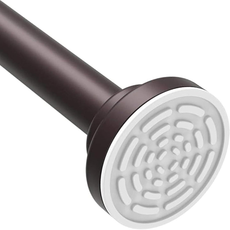 Tringle à rideau de douche droite réglable antirouille de 43 à 72 po Maxda Premium - sans perceuse, Bronze