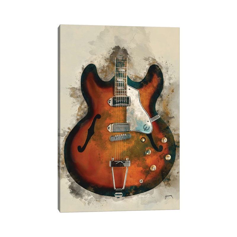 John Lennon's Guitar - Wrapped Canvas Painting, 66.04 cm H x 45.72 cm W x 1.91 cm D