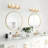3-light Gold Adjustable Glass Wall Lamp