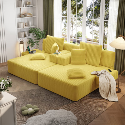 Oversized Double Chaise Lounge 2-Piece Set