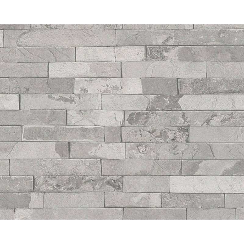 Rouleau de papier peint texturé Taloga, Gris