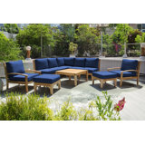 Huntington Outdoor 10 - Piece Teak Conversation Set