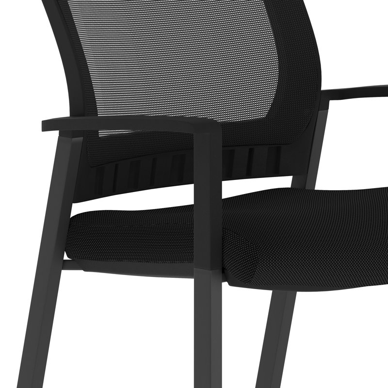 Chaise d'appoint commerciale empilable avec structure en acier et accoudoirs