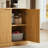 Modern Wavy Sideboard Cabinet with Curved Contour-1832063667