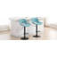 Swivel Upholstered Adjustable Height Bar Stool-1041733077