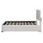 Lit plateforme tapissier beige avec 2 tiroirs et un lit gigogne, style tête de lit classique, matériau solide et contreplaqué, optimise l'efficacité de l'espace, tête de lit à assemblage simple, contreplaqué, extensible
