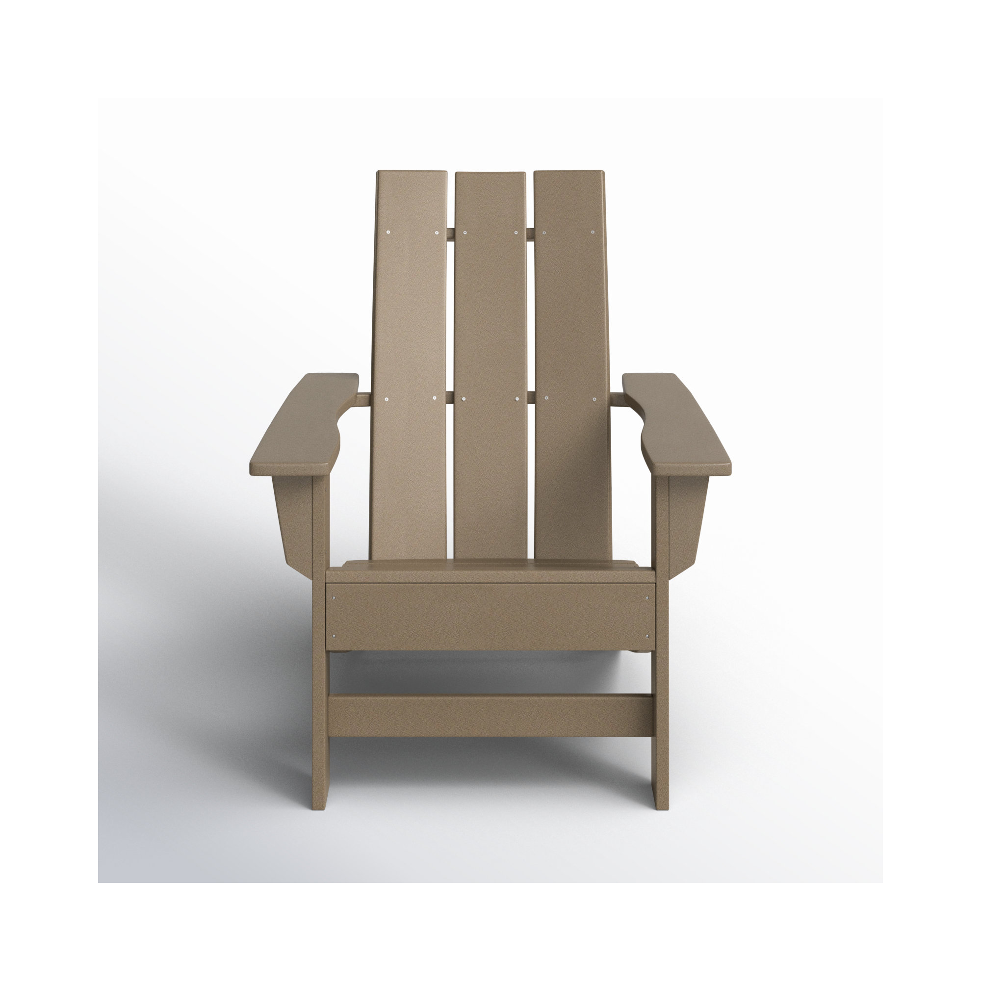 Ratcliff All-Weather HDPE Adirondack Chair, Weathered Wood