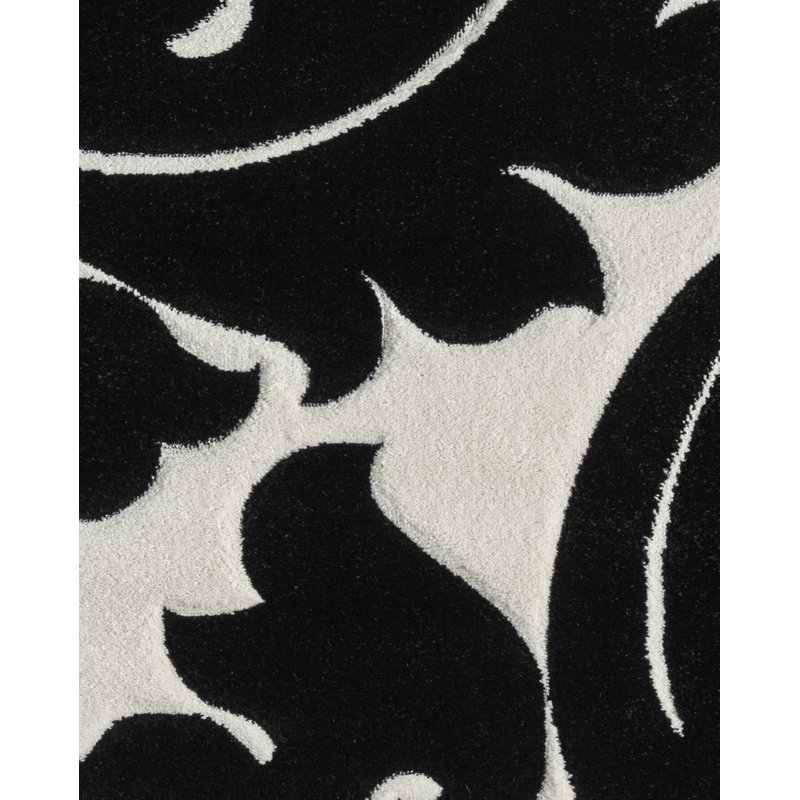 Tapis d'intérieur en polypropylène doux sculpté à la main Abtsract, Rectangle 7 pi 11 po x 10 pi 10 po