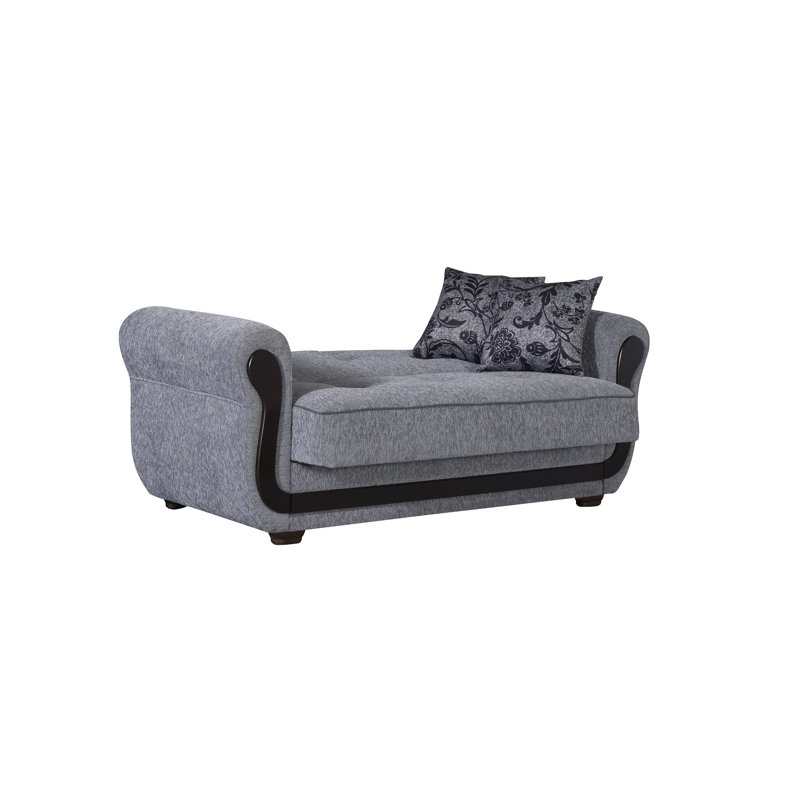 Zaylee Fabric 67'' Reception Loveseat, Grey