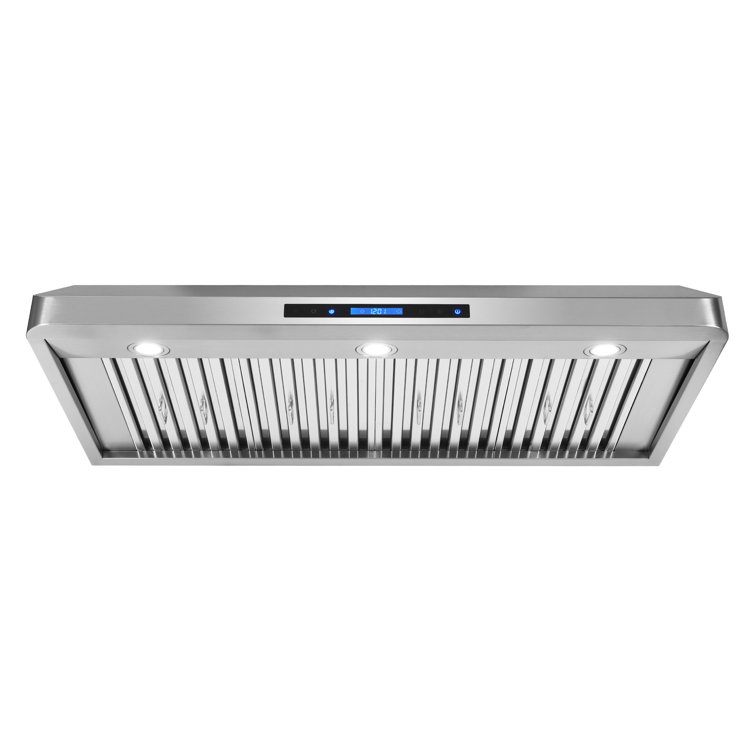 Cosmo 500 Cubic Feet Per Minute Ducted (Vented) Under Cabinet Range Hood with Light Included Stainless Steel