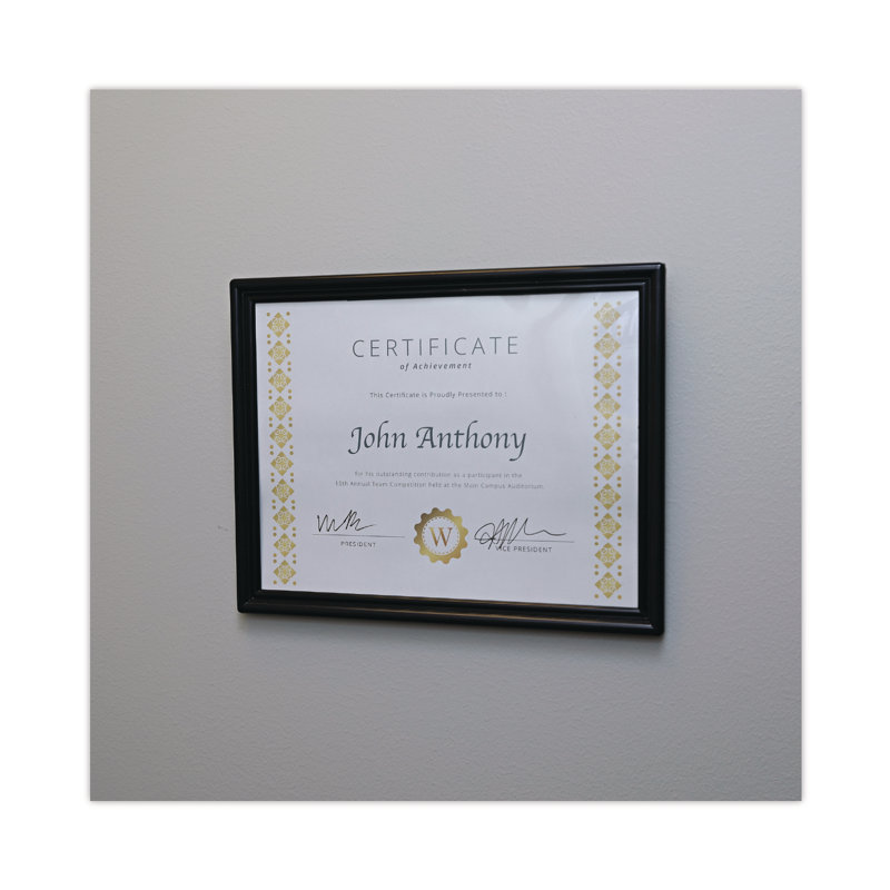 Black Picture Frame - Set of 3 with Mat