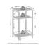 Subria 34cm W Metal Bedside Table