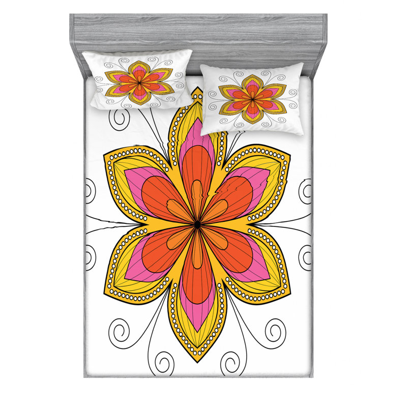 Microfiber Sheet Set, Queen Sheet Set with Fitted Sheet