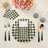 Houndstooth Cotton Sateen Cocktail Napkins-122609779