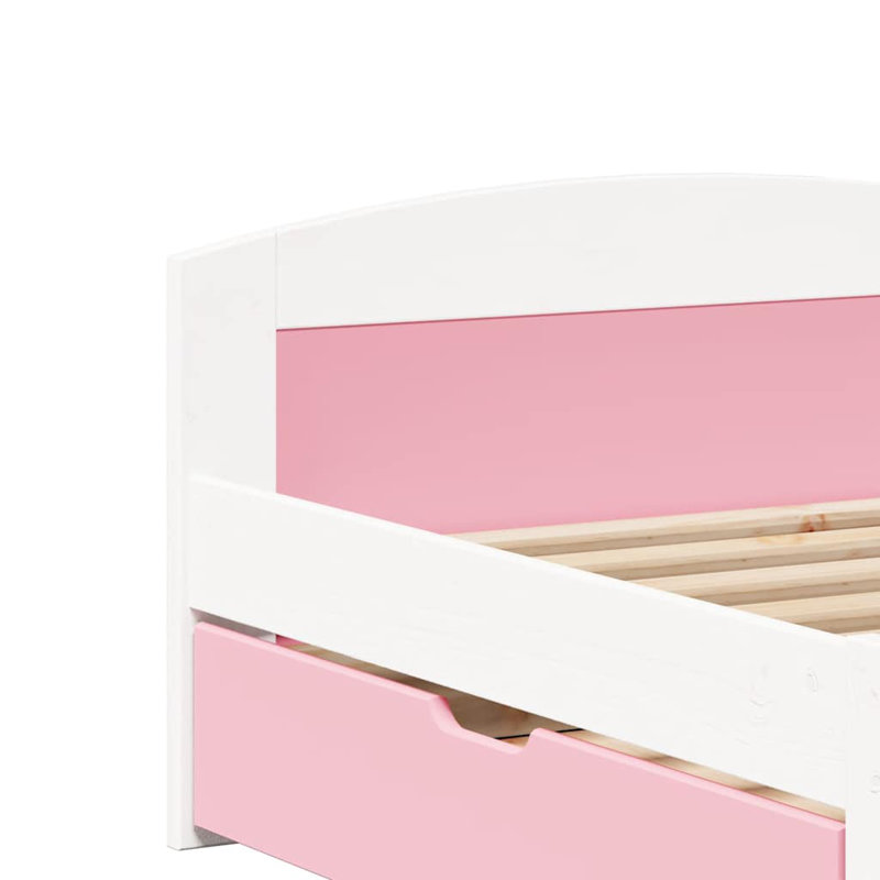 Danial Daybed, White/Rosa