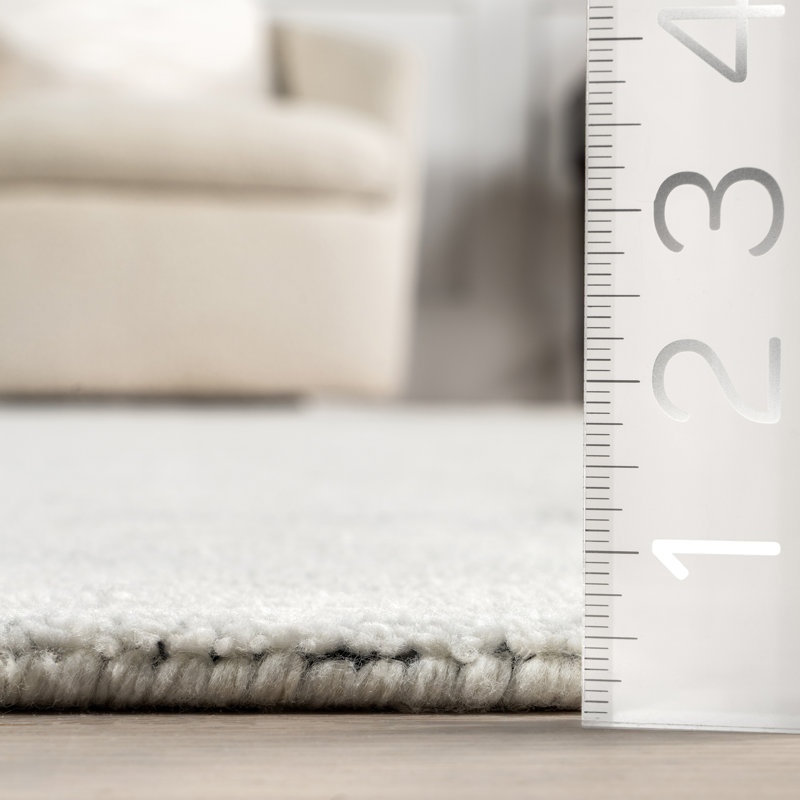 Handmade Ivory Wool Rectangular 8' x 10' Area Rug