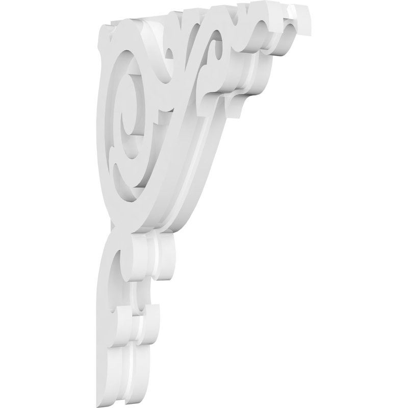 1 7/8"W X 7"D X 12"H Baile Architectural Grade PVC Corbel, 12" H x 7" W x 1.875" D