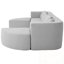 Canapé modulaire modulaire avec deux repose-pieds et coussin moelleux-504564231