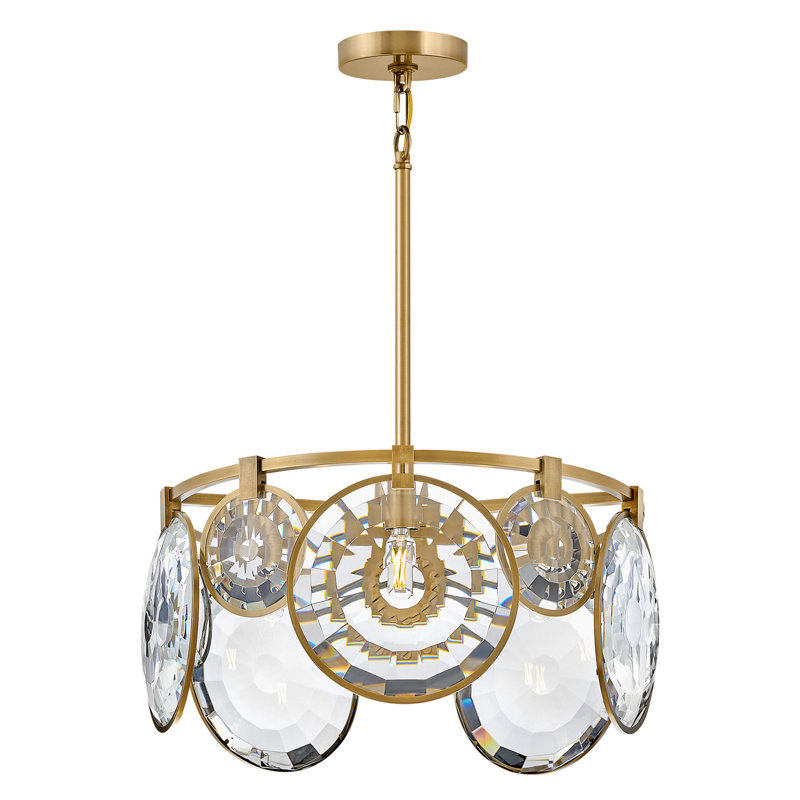 Nala 5 - Light  Convertible Pendant, Heritage Brass