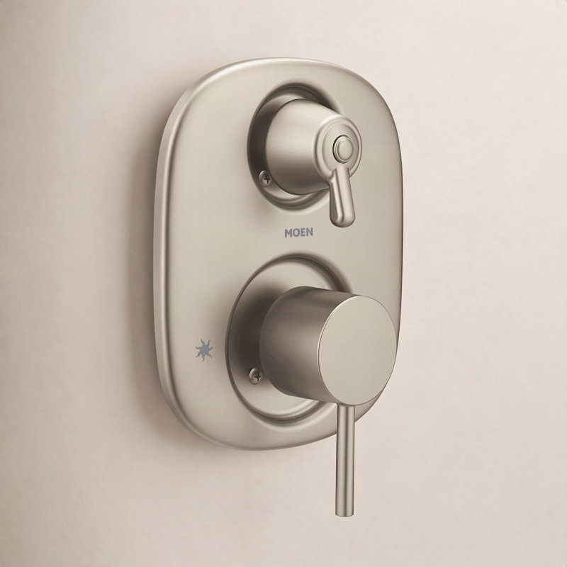 Align Three Function Thermostatic Shower Faucet Trim, Brushed Nickel