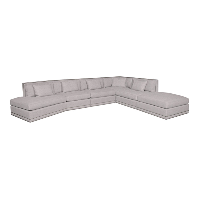 Michael Weiss 6-Piece Steadman II Sectional, Nadia Linen, Yes