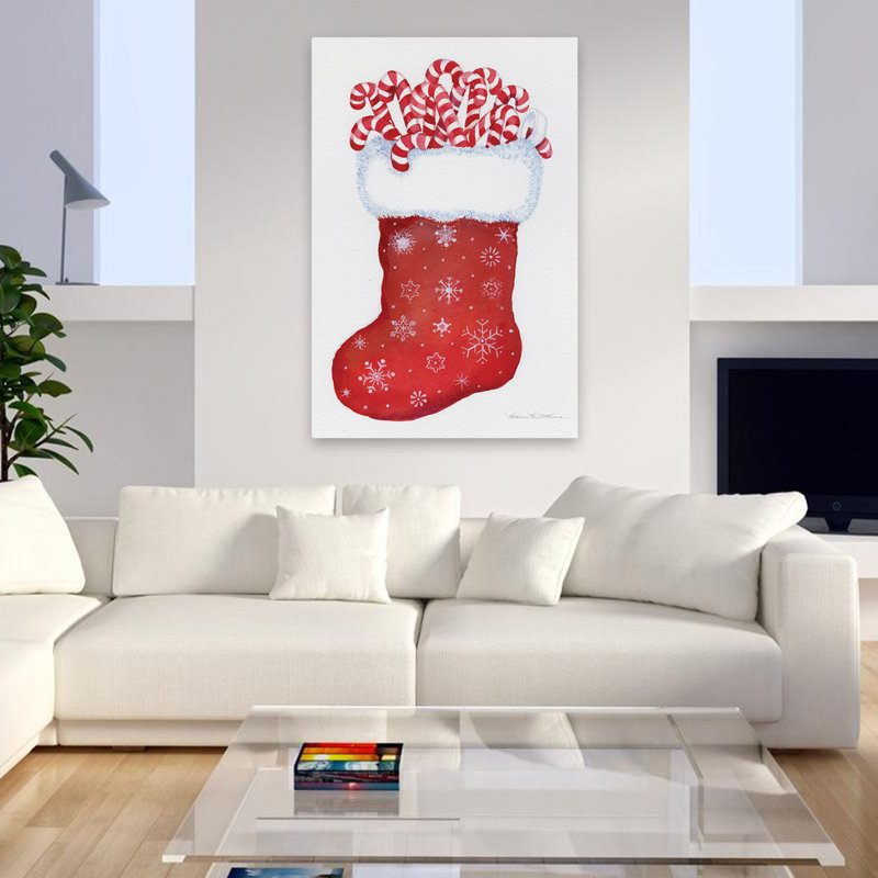 Chaussette de Noël bonbon bonbon, H 48 po x l 32 po
