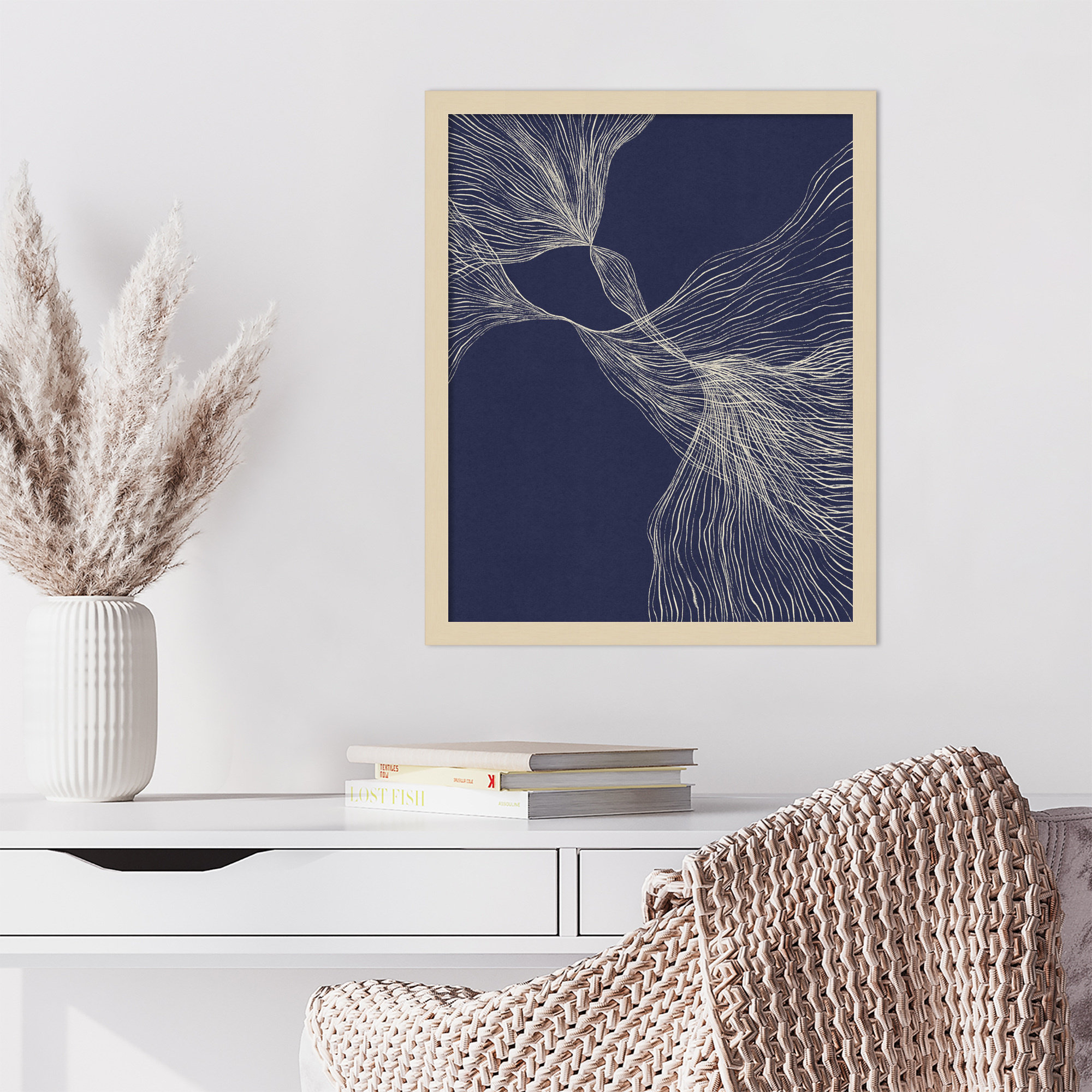 Interaction 1 by Alisa Galitsyna, Brown, 21" H x 17" W x 1" D