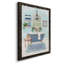 «Blue Bath I», peinture sur toile encadrée-61336669-61336672