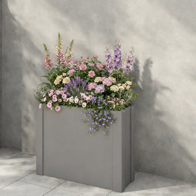 Durable Steel Elevated Planters Box, Modern Style For Patio Balcony