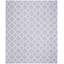 Tapis géométrique en laine et en coton tissé à la main Milltown ivoire / mauve-1619890464