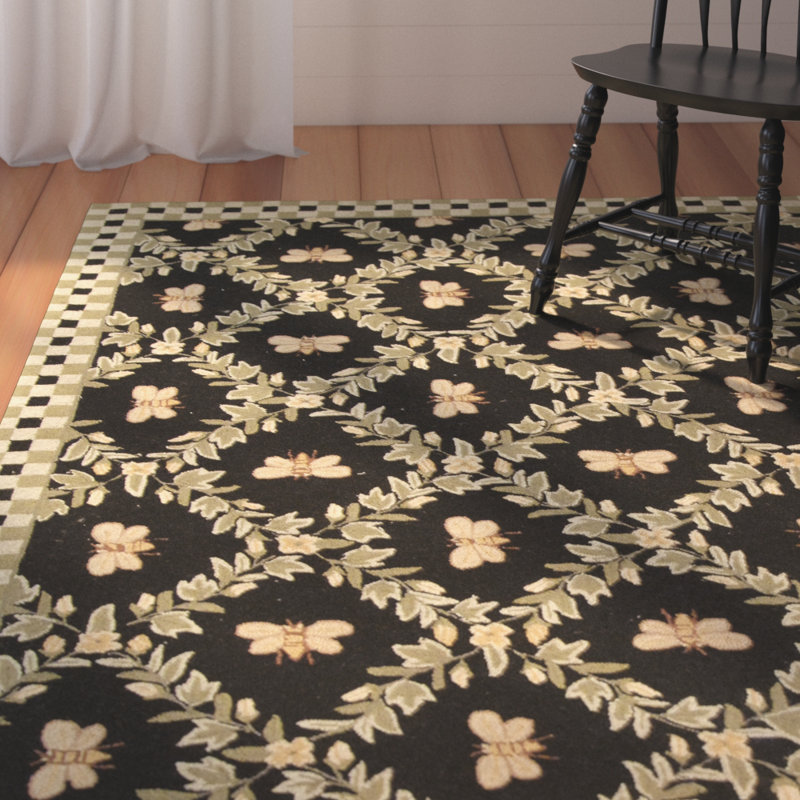 Tapis en laine crocheté à la main Obira, Rectangle 5 pi 3 po x 8 pi 3 po