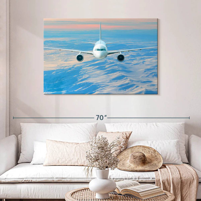 Avion commercial Mehar White, H 30 po x l 45 po