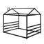 Grand lit plateforme en métal-816133448