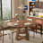 Extendable Dining Table For 4-6 People, Round Dining Table-865782317
