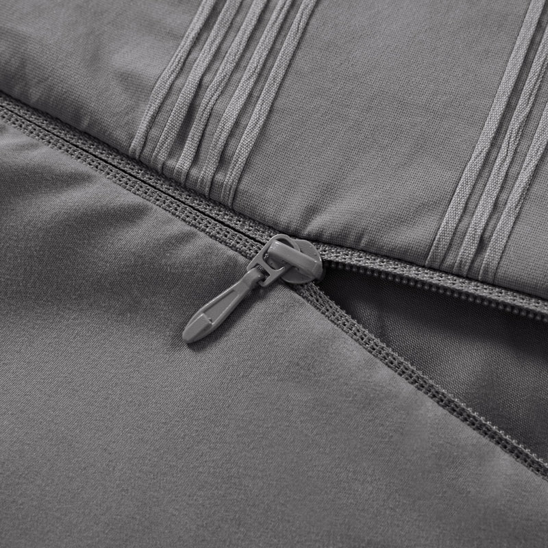 Ensemble de housse de couette 3 pièces, Gris anthracite