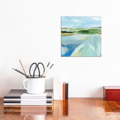 Sky Blue Fields I by Annie Warren - Wrapped Canvas Print