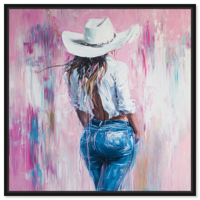Art de cow-boy rose par Art Remedy