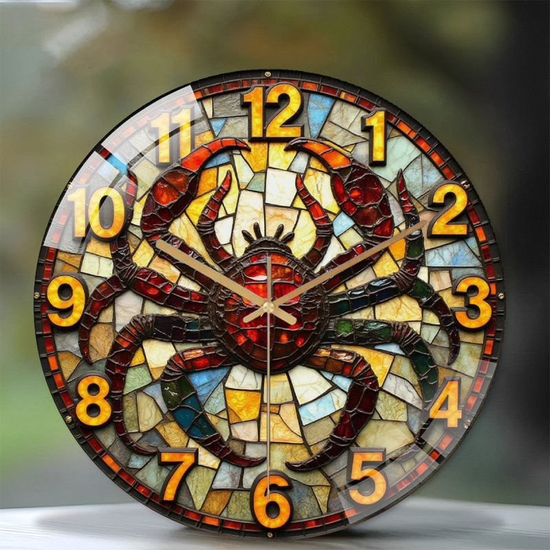 Horloge murale Crab
