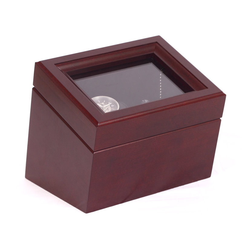 Boîte à montre simple brigadier, Acajou