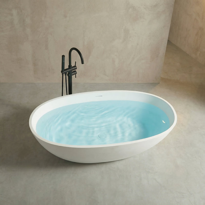 Baignoire de trempage autoportante 55 po x 30,71 po