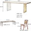 Ensemble de table de salle à manger Walnut-102438038