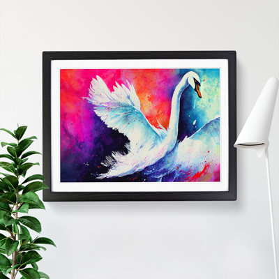 Swan Splash Vol.4 Abstract - Single Picture Frame Print